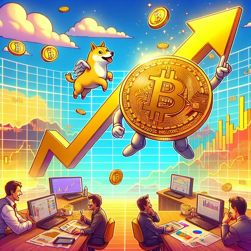 "Bitcoin approche les 82K$ en début de semaine bullish; Dogecoin dépasse USDC"