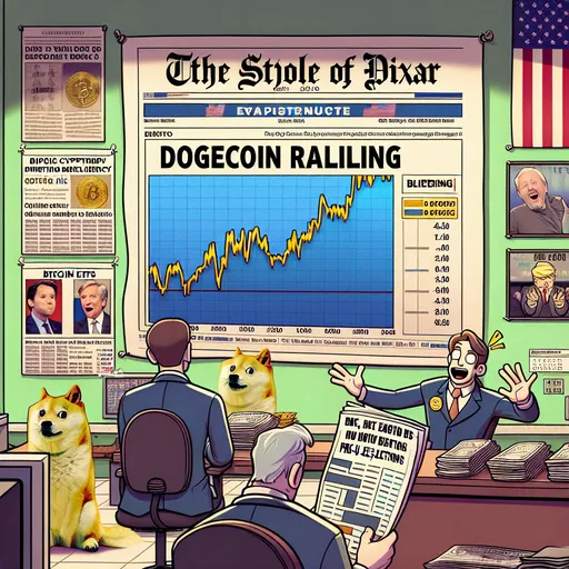 Dogecoin monte, les ETF Bitcoin chutent avant les élections américaines